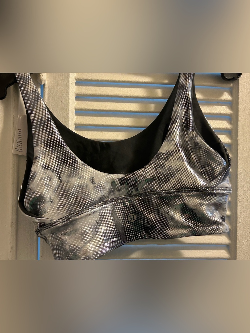 Lululemon Align Bra Shine Starlight Graphite Grey Size 10 A/B Cups ReversibleNWT